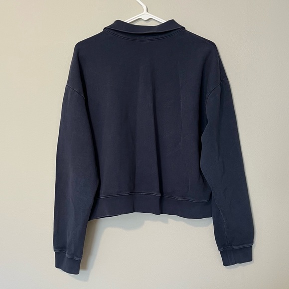 Lacausa Cosmo Zip Up Sweatshirt Navy M - Picture 3 of 6